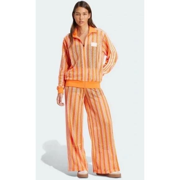 NEW ADIDAS ORIGINALS Summer Glow Firebird Track Pant Size XS KC0759 - Picture 2 of 8